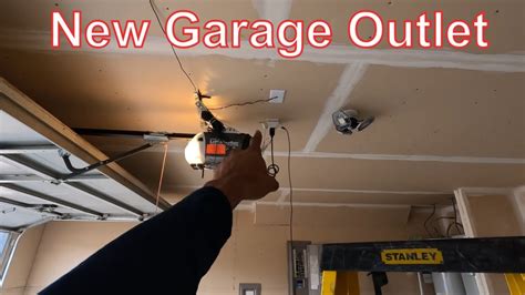 garage door opener receptacle installation